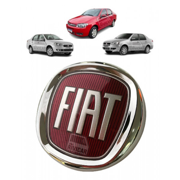 Emblema Fiat Vermelho Grade Original Fiat 500 2010 2015 2018