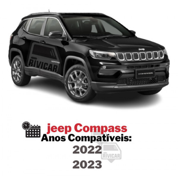 Aplique Friso Para-choque Grafite Inferior Jeep Compass 2023